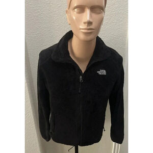 Womens The North Face Ladies Osito Fleece Coat Top Jacket Black Size Small